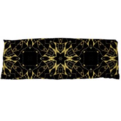 Black And Gold Pattern Body Pillow Case Dakimakura (two Sides) by Dazzleway