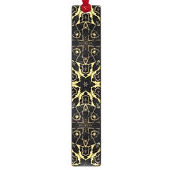 Black And Gold Pattern Large Book Marks by Dazzleway