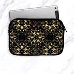 Black and gold pattern Apple iPad Mini Zipper Cases Front