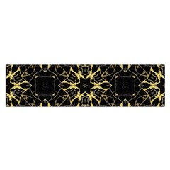 Black And Gold Pattern Satin Scarf (oblong) by Dazzleway