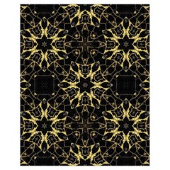 Black And Gold Pattern Drawstring Bag (small) by Dazzleway