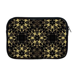 Black And Gold Pattern Apple Macbook Pro 17  Zipper Case by Dazzleway