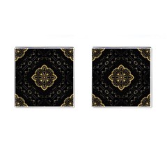 Ornate Black And Gold Cufflinks (square) by Dazzleway