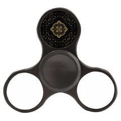 Ornate Black And Gold Finger Spinner by Dazzleway