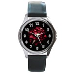 Love Deception Concept Artwork Round Metal Watch Front