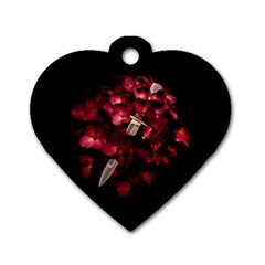 Love Deception Concept Artwork Dog Tag Heart (one Side) by dflcprintsclothing