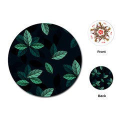 Foliage Playing Cards Single Design (round)