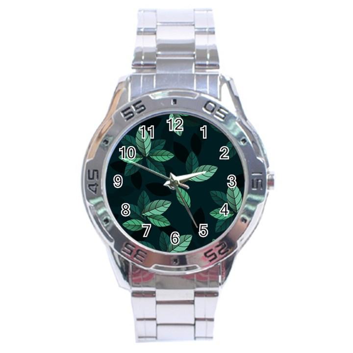 Foliage Stainless Steel Analogue Watch