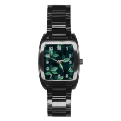 Foliage Stainless Steel Barrel Watch