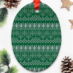 Christmas Knit Digital Ornament (oval)