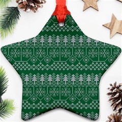 Christmas Knit Digital Ornament (star)