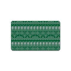 Christmas Knit Digital Magnet (name Card)