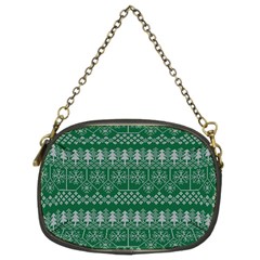 Christmas Knit Digital Chain Purse (two Sides) by Mariart