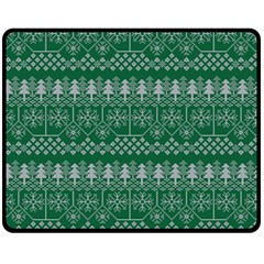 Christmas Knit Digital Fleece Blanket (medium) 