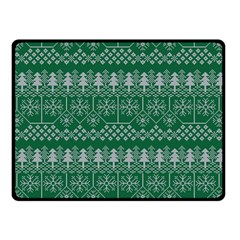 Christmas Knit Digital Fleece Blanket (small)