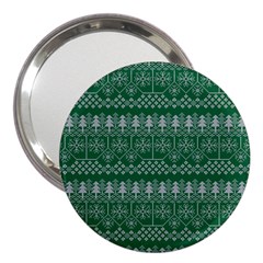 Christmas Knit Digital 3  Handbag Mirrors