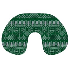 Christmas Knit Digital Travel Neck Pillow