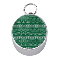 Christmas Knit Digital Mini Silver Compasses