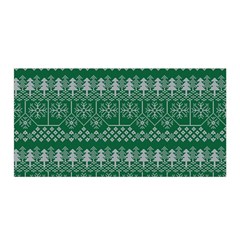 Christmas Knit Digital Satin Wrap