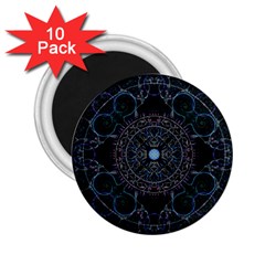 Mandala - 0007 - Complications 2 25  Magnets (10 Pack)  by WetdryvacsLair