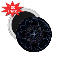 Mandala - 0007 - Complications 2 25  Magnets (100 Pack)  by WetdryvacsLair