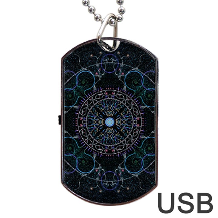 Mandala - 0007 - Complications Dog Tag USB Flash (Two Sides)