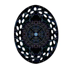 Mandala - 0007 - Complications Oval Filigree Ornament (two Sides) by WetdryvacsLair