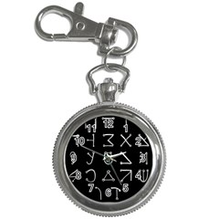 Heinrich Cornelius Agrippa Of Occult Philosophy 1651 Angelic Alphabet Or Celestial Writing Collected Inverted Key Chain Watches by WetdryvacsLair