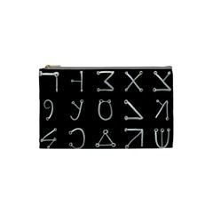 Heinrich Cornelius Agrippa Of Occult Philosophy 1651 Angelic Alphabet Or Celestial Writing Collected Inverted Cosmetic Bag (small) by WetdryvacsLair