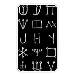 Heinrich Cornelius Agrippa Of Occult Philosophy 1651 Malachim Alphabet Collected Inverted Square Memory Card Reader (rectangular) by WetdryvacsLair