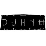 Heinrich Cornelius Agrippa Of Occult Philosophy 1651 Malachim Alphabet Collected Inverted Square Body Pillow Case (Dakimakura) Body Pillow Case