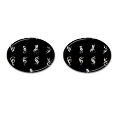 Katzen Cats Cufflinks (oval) by WetdryvacsLair