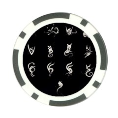 Katzen Cats Poker Chip Card Guard (10 Pack) by WetdryvacsLair