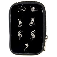 Katzen Cats Compact Camera Leather Case by WetdryvacsLair