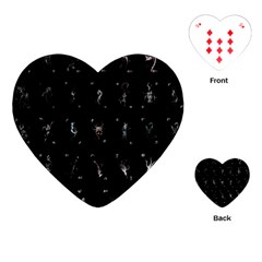 Brush And Ink Card Sequence Collected Playing Cards Single Design (heart) by WetdryvacsLair