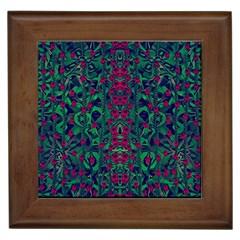 Tree Flower Paradise Of Inner Peace And Calm Pop-art Framed Tile by pepitasart