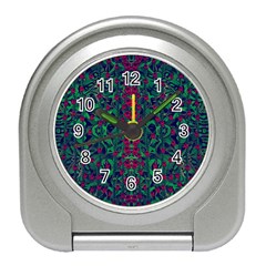 Tree Flower Paradise Of Inner Peace And Calm Pop-art Travel Alarm Clock by pepitasart