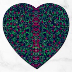 Tree Flower Paradise Of Inner Peace And Calm Pop-art Jigsaw Puzzle (heart) by pepitasart