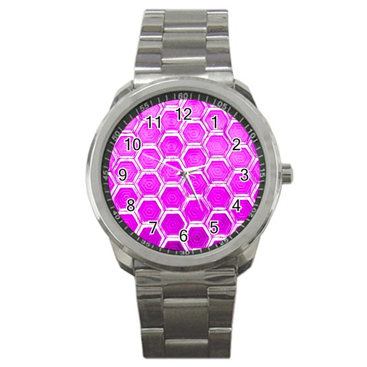 Hexagon Windows Sport Metal Watch