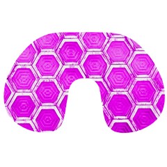 Hexagon Windows Travel Neck Pillow by essentialimage