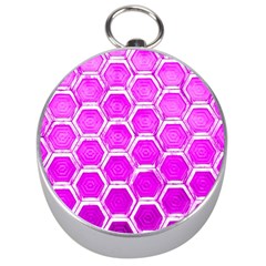 Hexagon Windows Silver Compasses by essentialimage