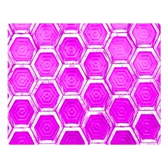 Hexagon Windows Double Sided Flano Blanket (large)  by essentialimage