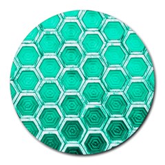 Hexagon Windows Round Mousepads by essentialimage