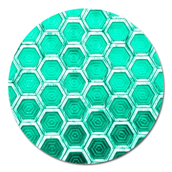 Hexagon Windows Magnet 5  (Round)