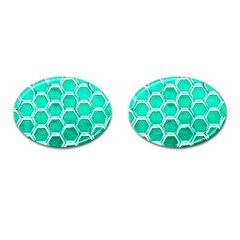 Hexagon Windows Cufflinks (oval) by essentialimage