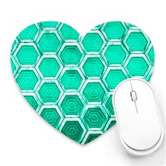 Hexagon Windows Heart Mousepads by essentialimage