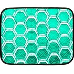 Hexagon Windows Double Sided Fleece Blanket (Mini)  35 x27  Blanket Front