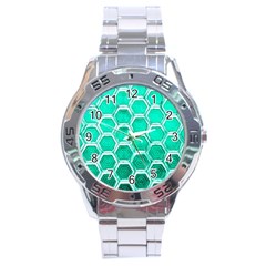 Hexagon Windows Stainless Steel Analogue Watch by essentialimage