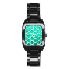 Hexagon Windows Stainless Steel Barrel Watch by essentialimage