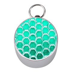 Hexagon Windows Mini Silver Compasses by essentialimage